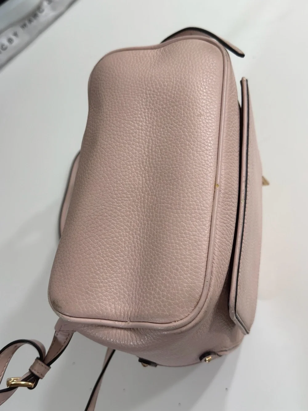 Michael Kors ADINA Women Leather PowderBlush Backpack, School Travel Bag 11x10x5